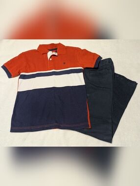 Boys' Polo & Chinos Outfit Set (Size 8)